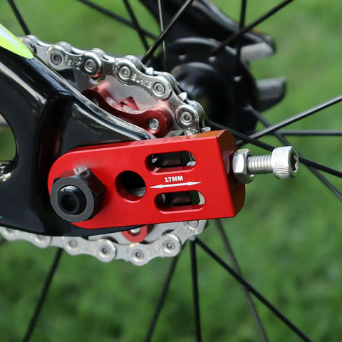 Heavy Duty Single Speed Chain Tensioner And Rear Derailleur Adjuster For Mountain Bikes And Road Cycles Built With Rust Proof Aluminum Alloy