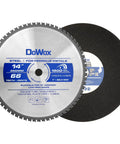 14 Inch Metal Cutting Saw Blade With 66 Tooth For Heavy Duty Chop Saws 1 Inch Arbor 2.6 mm Thin Kerf For Clean Finish Up To 1500 RPM