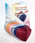 KN95 Face Mask 60 Pack Individually Wrapped 5 Ply Breathable Multicolor Masks For Adults Display and Box with Adjustable Nose Clip