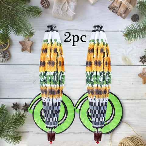 Sunflower Hot Air Balloon Garden Wind Spinners 59 Inch 2 Pack Large Pinwheels Whirligigs Weather Resistant Nylon Durable UV Safe
