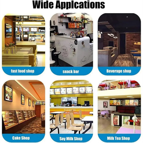 Wide applications of Badass Electric Portafilter Cleaner Knock Box With 150W Motor And Stainless Steel Body in various food shops.