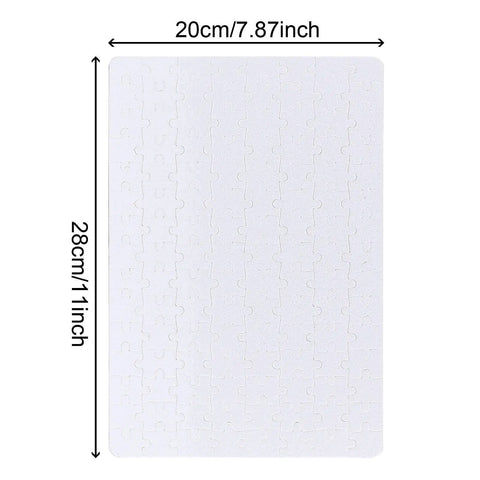 Blank Sublimation Jigsaw Puzzle Set 45 Pieces 8 By 11 Inches Heat Press Ready For DIY Projects Weddings Decor Family Activities Create Your Own