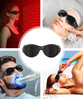 Dope Red Light Therapy Glasses With Broad Spectrum 200 To 2000nm Protection, IPL Laser Safety Goggles in different uses