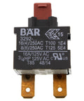 Front view of Genuine Replacement Power Switch 910971-01 for Vacuum Cleaners Single Pole On Off Easy Install Durable Switch