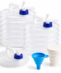 Collapsible Water Container With Spigot 5 Gallon BPA Free Portable Water Storage Jug for camping and emergency preparedness