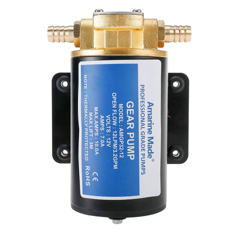 Drop Straight In With This Built Tough Self Priming 12 Volt Oil Scavenge Gear Pump That Shreds Viscous Fluids Fast Through Remote Turbo Systems For Snappy Engine Drains with bronze body and 12LPM flow.