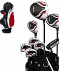 Teen Golf Club Set For Ages 13 To 16 With Titanium Driver, Stainless Hybrid, 7 Through PW Irons, Putter in Stand Bag