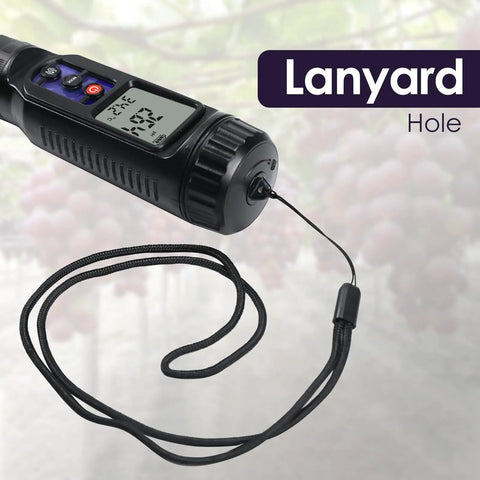 Three In One Digital pH EC Temperature Meter For Food And Fermentation Versatile Waterproof Probe With ATC Lanyard Hole