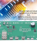 3 In 1 USB Cable Tester For Type C Mini USB And Micro USB With 6 Test Ports, Compact PCB Material, Digital Multimeter Like Accuracy