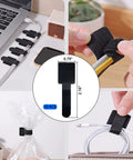 Ultimate Cable Management Kit For Desk And TV Setup with fastening ties used for organizing cables and securing bags