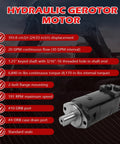 Hydraulic Motor 104-1228-006 104-1228 1041228006 1041228 For Eaton Char-Lynn 2000 Series specs with visible motor part