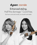 Women using Cordless And Corded Hair Straightener With Flexing Plates For Less Heat And Damage, Up To 30 Minutes Cord-Free Styling