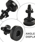 Heavy Duty Adjustable Furniture Leveling Feet 3/8-16, 4 Pack, Carbon Steel And Nylon, Supports Up To 1320 Lbs, Height Adjusts From 34mm To 44mm, Includes Felt Pads, Perfect For Tables And Cabinets On Uneven Floors, angle display