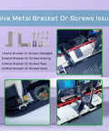 Inner Complete Screws Set With Full Internal Metal Bracket Kit Replacement For iPhone 12 showing metal brackets and screws