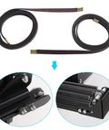 Neptune4 Max X Y Belt Upgrade Kit For 3D Printers Non Slip 2GT Timing Belts X Axis 1132mm Y Axis 1122mm 6mm Wide With Copper Buckle Synchronous Drive Easy Install Replacement Set, shown installed on printer axis