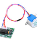 28BYJ-48 geared stepper motor with ULN2003 driver board and multicolor wiring