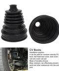 Top Tier Universal Silicone CV Joint Boot Kit Two Pack delivers hardcore dust coverage; durable black silicone installation kit.