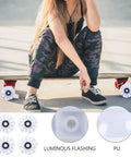 Light Up Roller Skate Wheel Set For Outdoor Indoor Inline Skates And Quad Skates Replacement PU Wheel With LED displayed