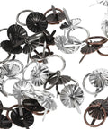 60Pcs Vintage Mini Pull Handles Set Metal Round Drawer Pulls For Cabinets Dressers Cupboards Retro Small Furniture Hardware