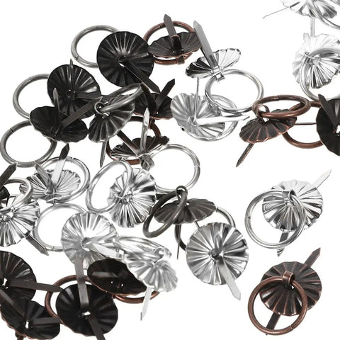 60Pcs Vintage Mini Pull Handles Set Metal Round Drawer Pulls For Cabinets Dressers Cupboards Retro Small Furniture Hardware