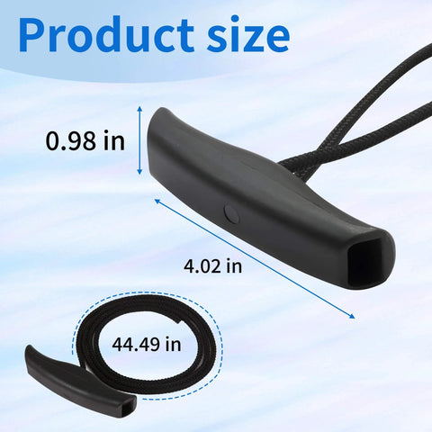 Product size dimensions of 2 Pack MKA 45 Trolling Motor Rope And Handle for Maxxum and Edge Bow Mount Motors.
