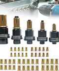 Heavy Duty Rivet Nut Tool Kit With Hand Riveter And 6 Mandrels For Fasteners From M3 To M10 Perfect For Sheet Metal Repair, Pipe Fixing, And DIY Auto Projects Without Noisy Machinery Needed Today. 6 steel mandrels with brass rivet nuts set