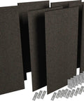 Premium Obsidian Collection Kit Featuring Clean Matte Look And Smart Modular Layout Built To Go Hard On Daily Tasks Or Creative Projects No Cap Solid Construction That Looks Fresh On Any Shelf Or Desk Setup, black modular panels with connectors.