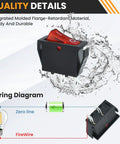 Two Pack Boat Shaped Rocker Switches With 2 Pins And 2 Positions On And Off 250V 15A Or 125V 20A Dope Marine Grade Toggle Switches For Boats RVs Trailers Electronics, black and red snap-in switch
