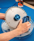 Pro Grade Saw Blade Cleaning Kit For Circular Table And Miter Saws 6 1/4 To 12 Inches Clean Pitch Resin And Dirt Build-Up With Scrubber