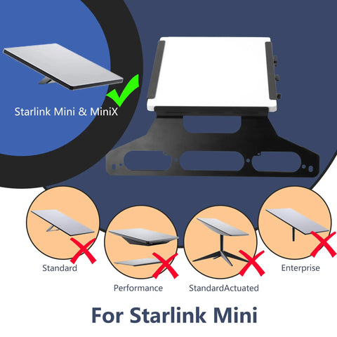 Starlink Mini Mount For Ford F Series Trucks F150 2015 And Up And F250 To F550 2017 And Up, compatible with Starlink Mini dish
