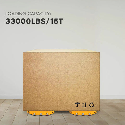 Heavy Duty Machinery Moving Skate Dolly 15T 33000Lbs with non-slip rubber belt under large box for equipment transport