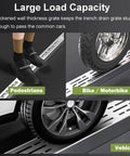 Image showing Slim Low Profile Trench Drainage Kit for Outdoor Pathways and Driveways Tough As Nails Heavy Duty 304 Stainless Channel Drain System supporting foot, bike, and vehicle traffic.