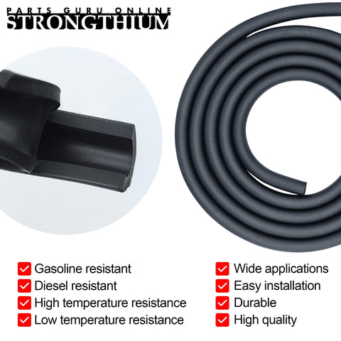 Close-up of One Quarter Inch Fuel Line Hose Kit With Clamps And Valves For DIY Lawn Mower Repair 6.6 Ft Long Replacement Line