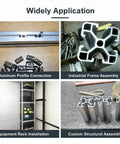 30 Piece M8 Spring T Nuts For 4040 Aluminum Extrusion Profiles used in aluminum profiles and industrial frame assembly.