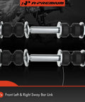 Front Sway Bar Link Stabilizer For Classic GM Rides And SUVs Including Buick Century Electra LeSabre Skylark Estate Wagon Riviera Roadmaster Skyhawk Somerset Regal Cadillac DeVille Fleetwood Seville Cimarron Brougham Bel Air Astro Beretta And More, 2 front links