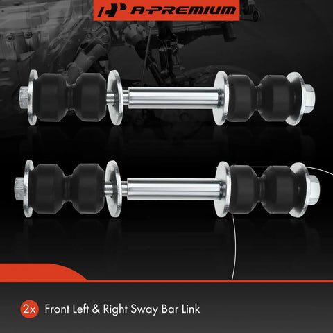 Front Sway Bar Link Stabilizer For Classic GM Rides And SUVs Including Buick Century Electra LeSabre Skylark Estate Wagon Riviera Roadmaster Skyhawk Somerset Regal Cadillac DeVille Fleetwood Seville Cimarron Brougham Bel Air Astro Beretta And More, 2 front links
