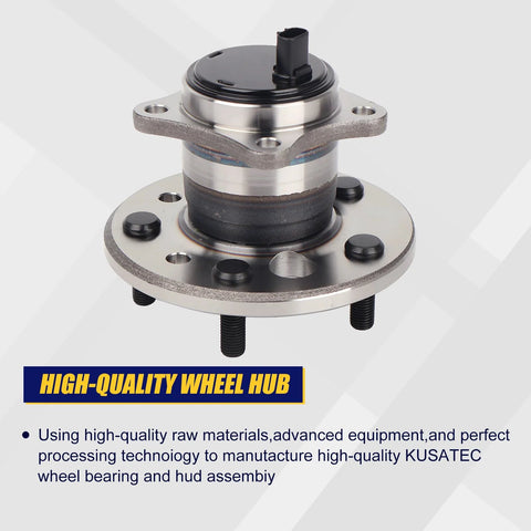 Rear Left Wheel Bearing And Hub Assembly 512206 For Lexus ES300 ES330 ES350, Toyota Avalon Camry Highlander Solara With 5 Lug Bolts And ABS Premium Drop In Replacement