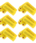 40 Pack Yellow Sponge Paint Rollers for Laying Down Sick Embossed Textures and Killer Decorative Patterns on Walls with Durable Applicator Sleeves That Go on Silky Smooth Every Single Time, featuring yellow foam rollers stacked.