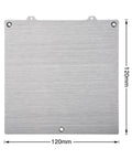 VORON V0 120x120mm Aluminum Build Plate Super Flat and Durable for 3D Printing Easy Install for VORON V0 DIY Printer Parts Smooth First Layers High Heat Tolerant Pro Level Quality 120mm aluminum plate