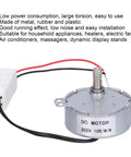 Versatile Dc Brushless Reduction Motor Delivers Stable 5V 10 Rpm Sync Drive For Massive Torque Household Appliances Electric Fans And Dynamic Retail Displays runs quietly with metal casing and connected wires.
