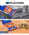 Heavy Duty Carbide Oscillating Multi Tool Blades Quick Release For Soft Metal Nails Bolts Screws Rebar Copper Pipe Handles Rough Tasks Without Breaking A Sweat showing applications on wood and metal.