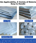 Pro Grade Carbide Tipped Hole Saw Set For Metalworking, holes in iron, steel, stainless steel, and aluminium plates