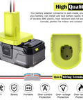 Two Pack Power Wheel Adapter For 18V Battery Conversion Kit with Fuses, 12AWG Wire Terminals and Power Connector details.