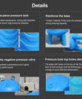Details of Premium PE Plastic Well Pressure Tank For Home Water System And Booster Tank Durable Water Storage Bladder With Safe Pressure