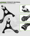 SCITOO front suspension kit: two black lower control arms with ball joints for Honda Civic 2006–2011