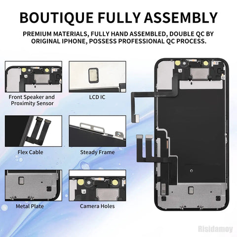 IPhone 11 6.1 Inch Screen Replacement DIY Kit With Earpiece And Sensor Full Assembly 3D Touch LCD Digitizer components