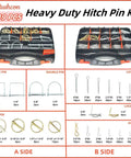 419 Piece All In One Heavy Duty Hitch Pin Kit Zinc Plated For Trailers Trucks Tractors Mowers And Farm Equipment shown