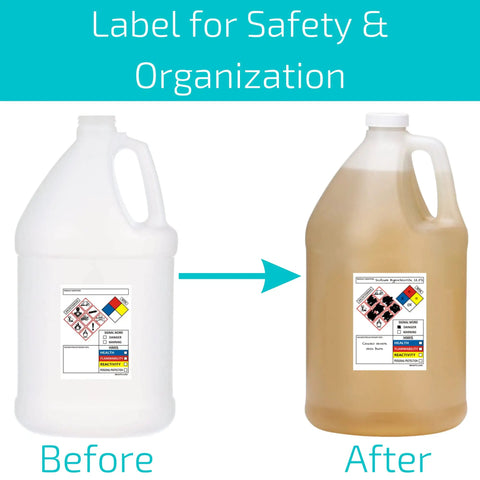 Keep Your Shop Floor Legit With Top Shelf Sds And Osha Compliant Chemical Safety Labels 4 By 3 Inches Featuring Complete Ghs Pictograms And Hmis Risk Ratings 100 Pack
