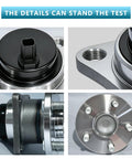 Close-up views of Rear Wheel Hub Bearing Assembly Drop In Ready 2 Pack Compatible With Toyota Corolla 2009 2019 Matrix 2009 2014
