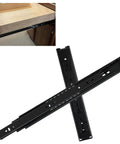 Two Pairs Of 12 Inch Heavy Duty Drawer Slides With Three Section Full Extension Ball Bearing Glide Side Mount Soft Close 100 Lb Capacity For Dresser Cabinet And Kitchen